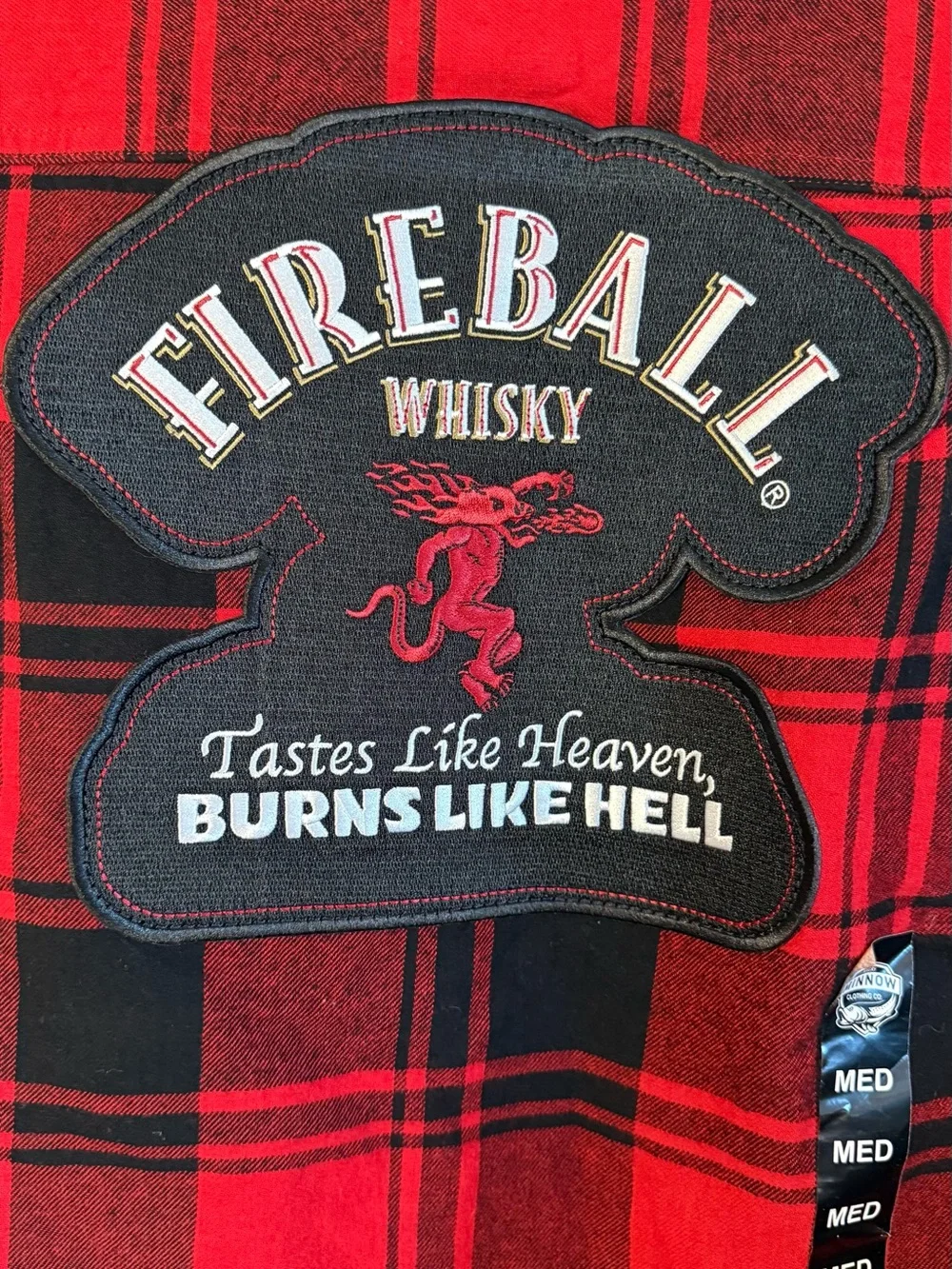 Angry Minnow Buffalo Plaid Fireball Flannel - Picture 2 of 7